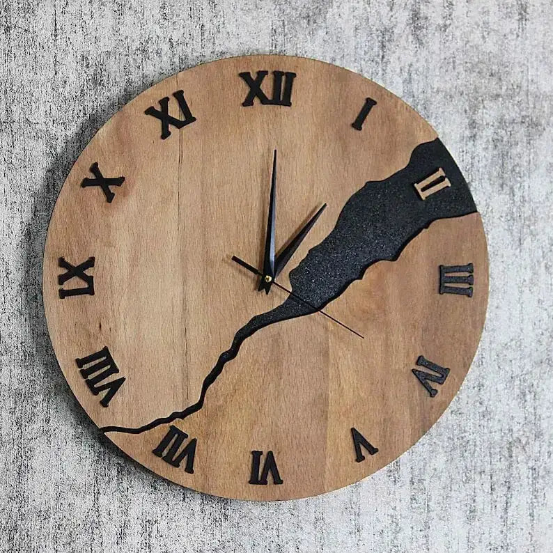 Decorative Wooden Clock - wall clock