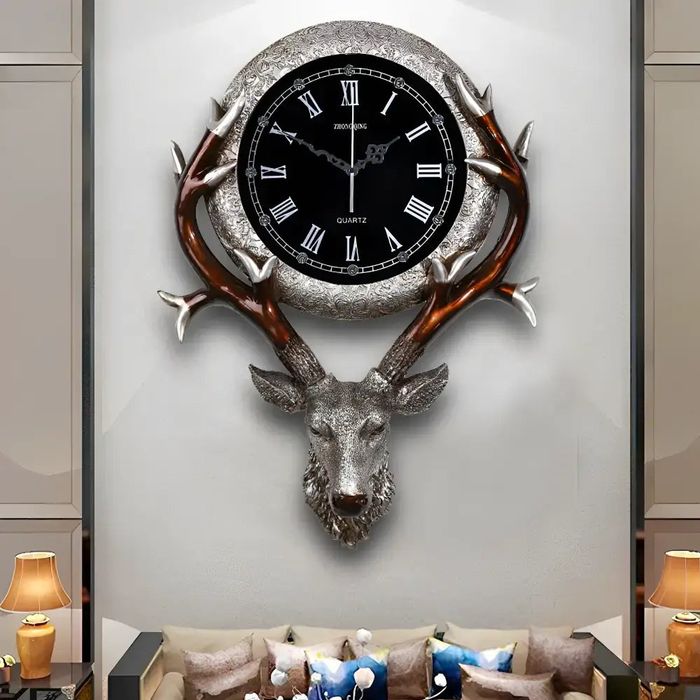 Deer Head Wall Clock Design - wall clock