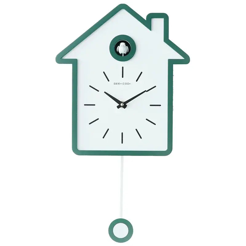 Designer Cuckoo Clock - Vert / 27X47.5CM - Cuckoo Clock