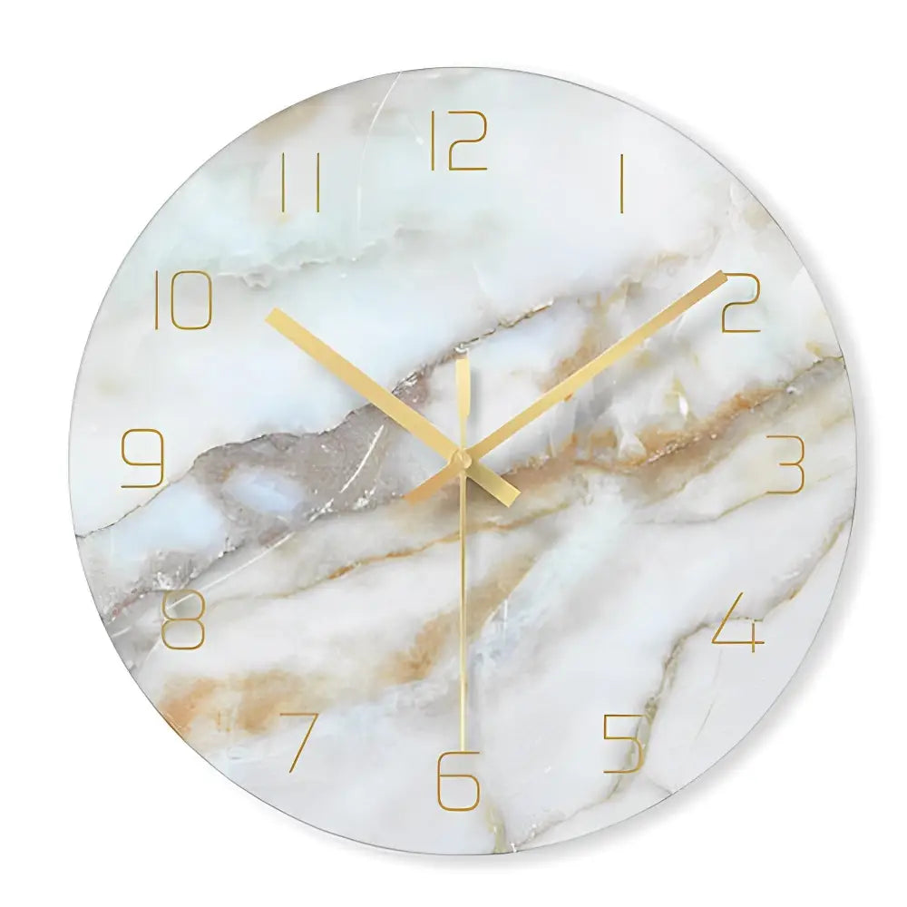 Multiple color options for designer glass wall clock by CasaClock