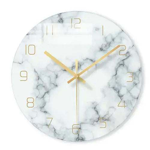 Glass Design Wall Clock - blanc - wall clock