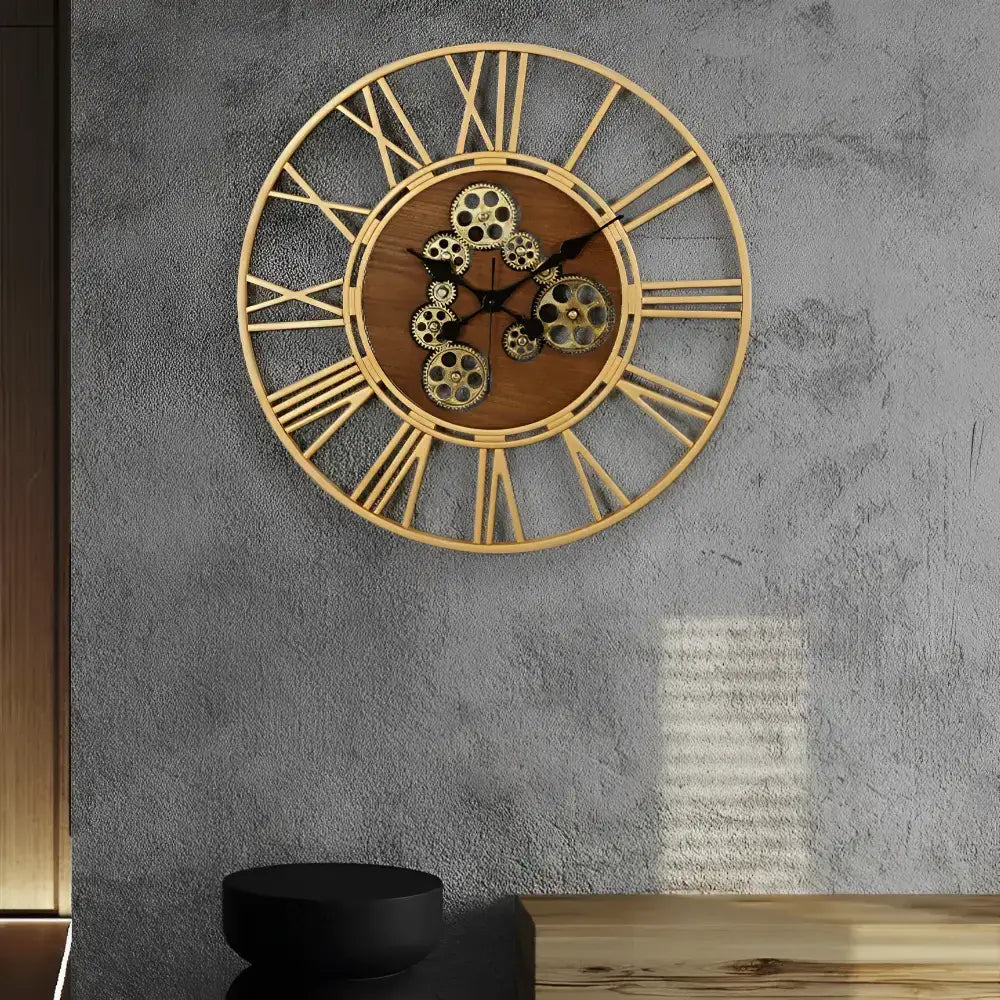 Gold Design Wall Clock - wall clock