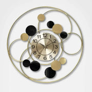 Golden Geometric Wall Clock - wall clock