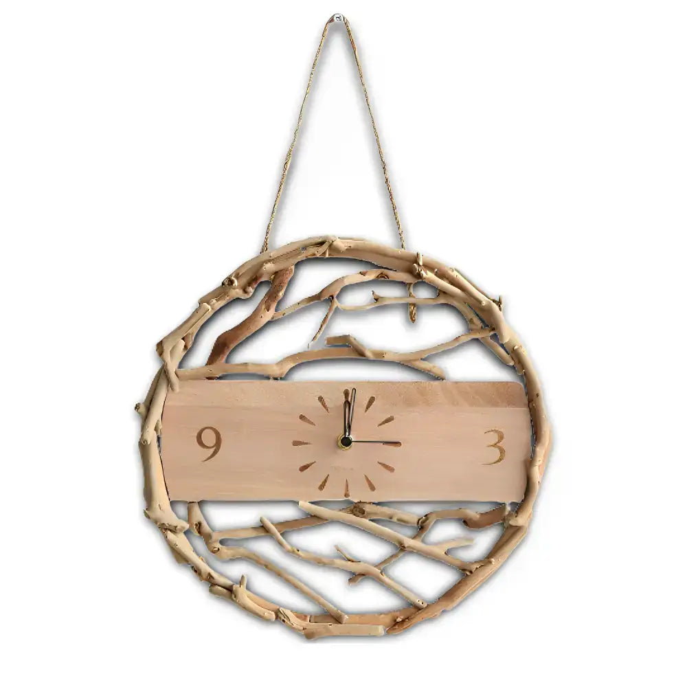 Hanging Wooden Wall clock - wall clock