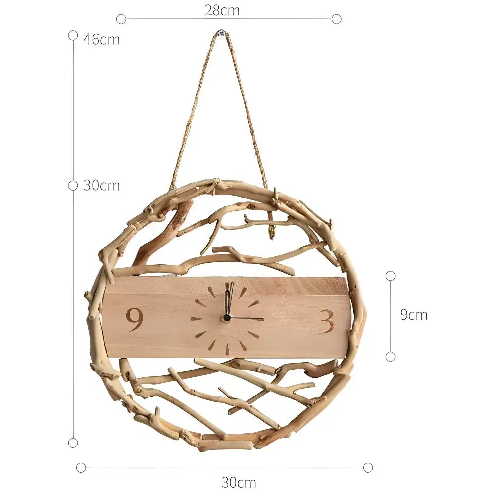 Hanging Wooden Wall clock - wall clock