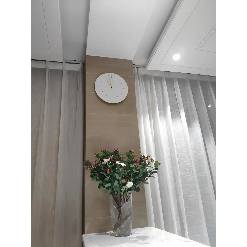 Cement Look Wall Clock - Frameless Modern Design, 30 cm