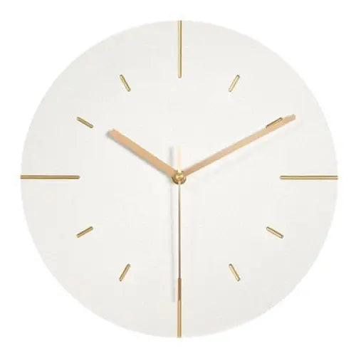 Cement Look Wall Clock - Frameless Modern Design, 30 cm