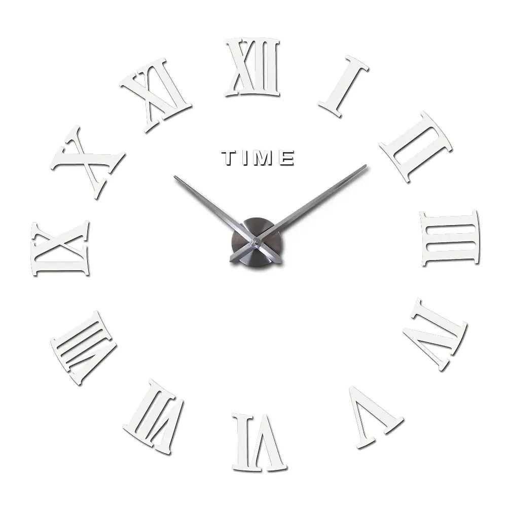 Roman Numeral Wall Clock - Sticker Style | 3 Sizes