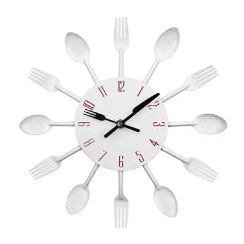 Kitchen Wall Clock - Silent Quartz Metal Clock 30 cm