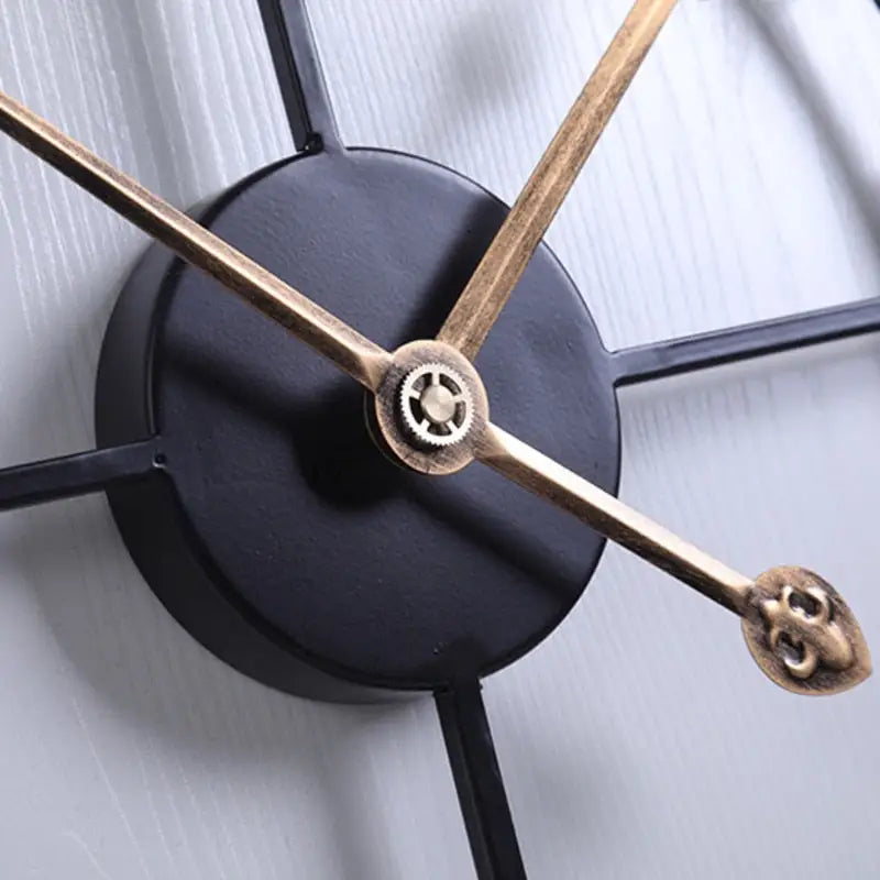All four color finishes of the CasaClock large factory-style wall clock