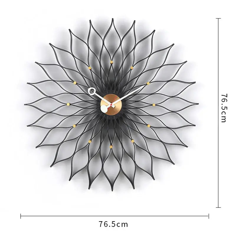 Large Sunflower Wall Clock