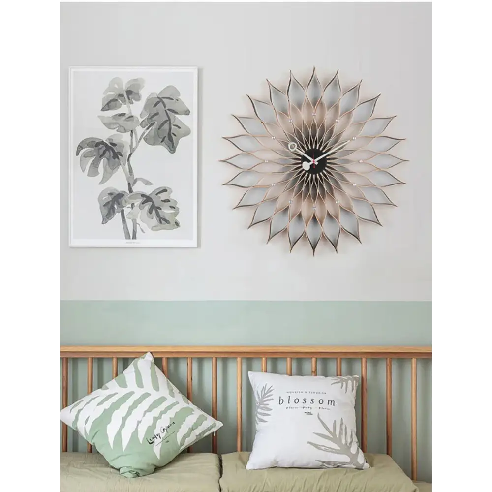 Large Sunflower Wall Clock