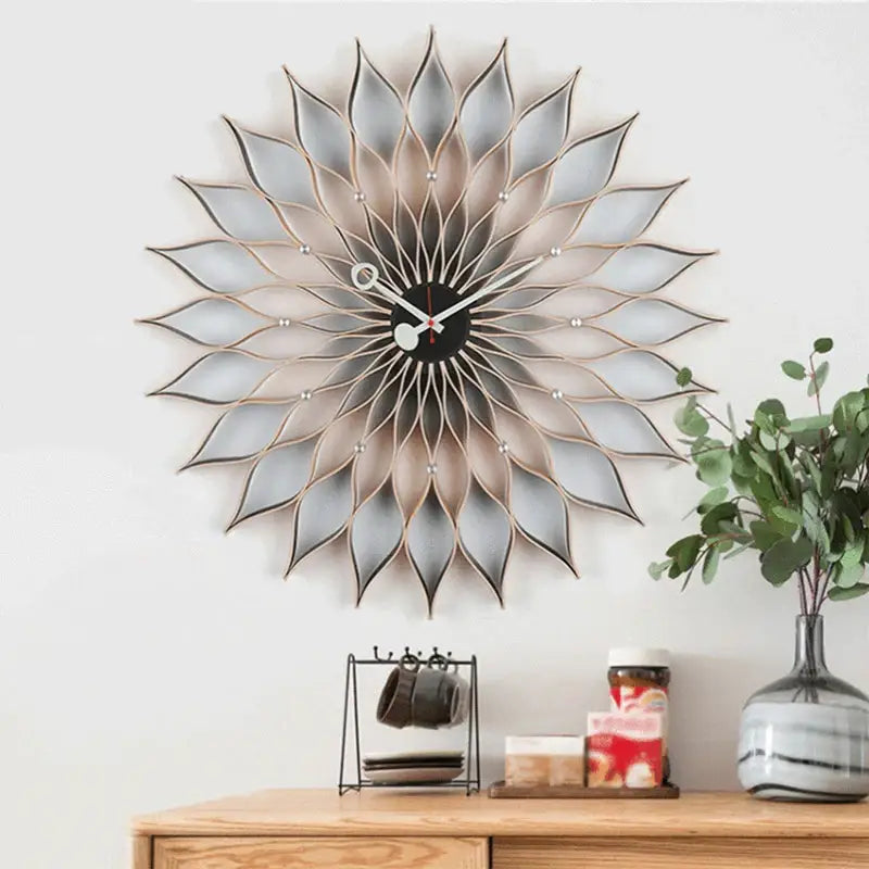 Large Sunflower Wall Clock