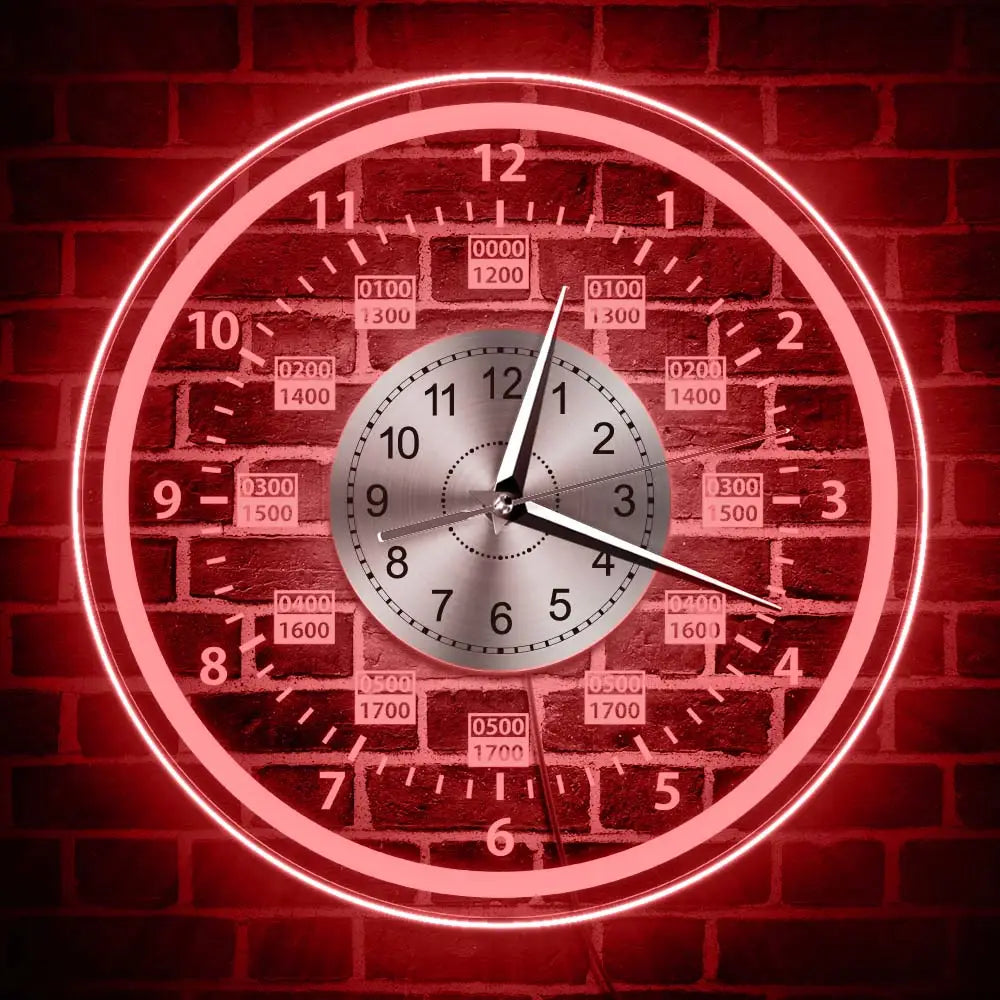30 cm acrylic analog wall clock with LED backlighting