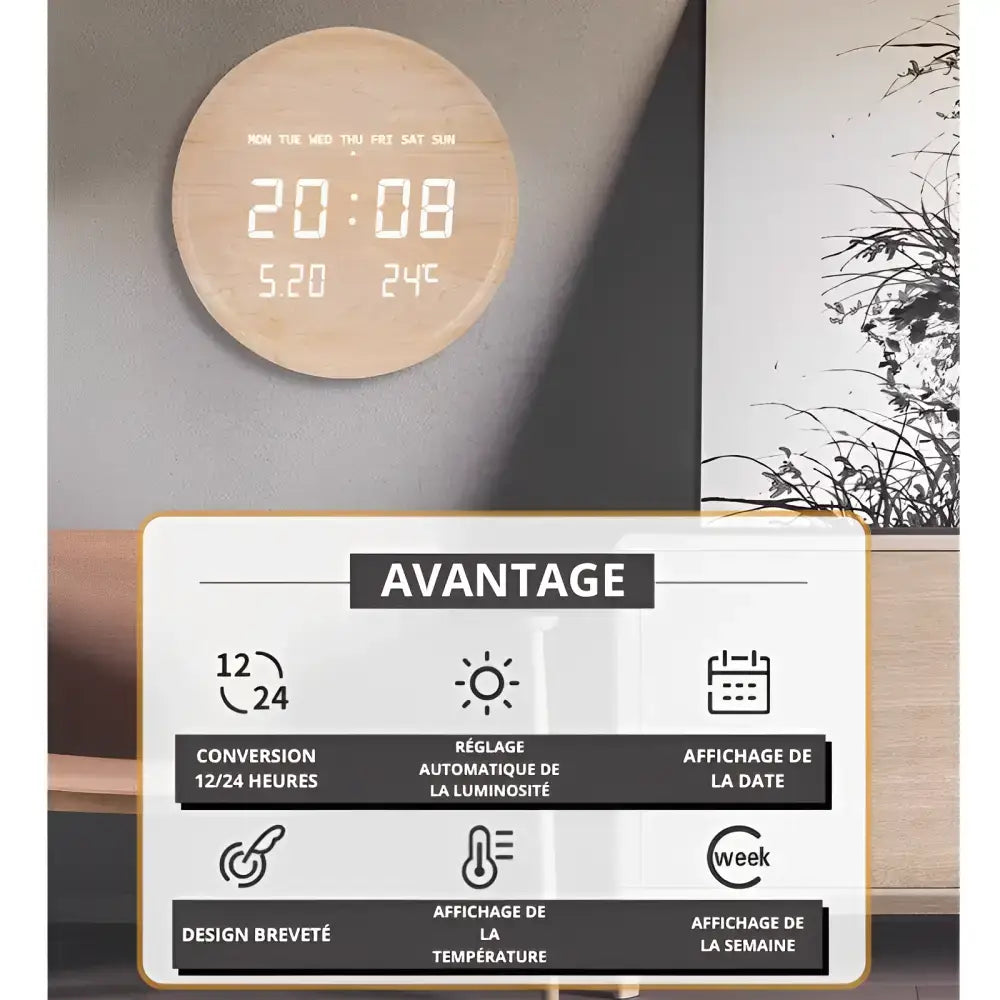 LED Design Wall Clock - wall clock