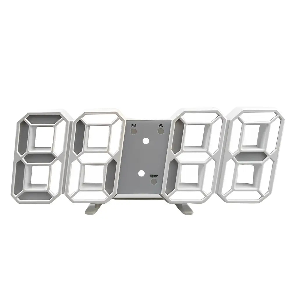 LED Digital Wall Clock with Alarm, Temperature and Date Display