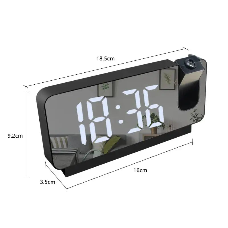 LED Dual Alarm Clock - wall clock