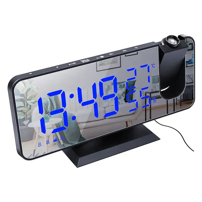 LED Dual Alarm Clock - wall clock