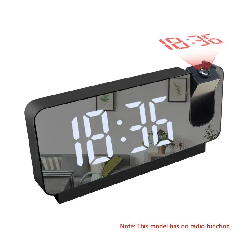 LED Dual Alarm Clock - wall clock