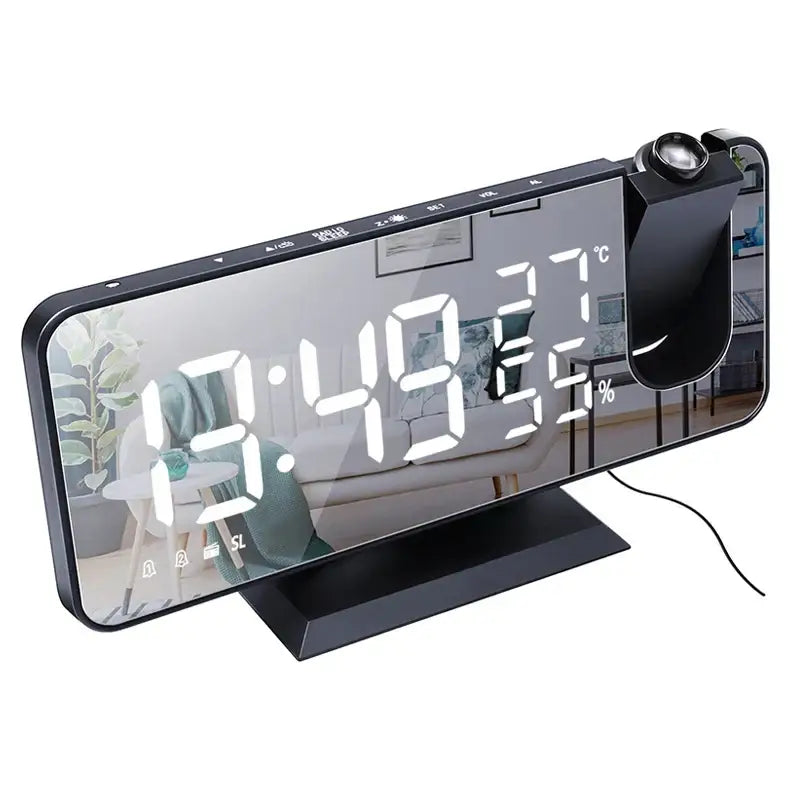 LED Dual Alarm Clock - wall clock