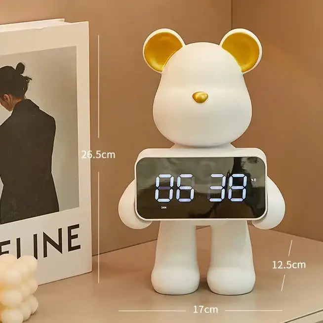 LED Teddy Bear Alarm Clock - wall clock