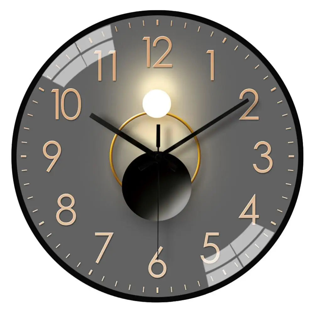 Light and Shadow Wall Clock - Modern Analog Design