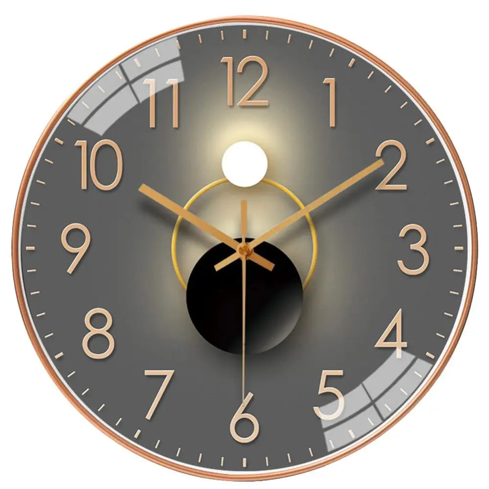 Light and Shadow wall clock Style 1 in 30 cm size against a neutral background