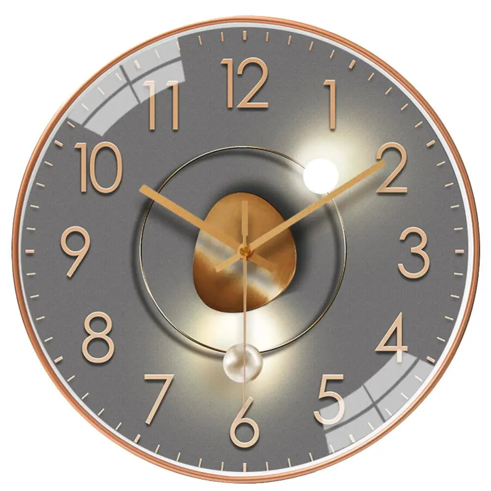 Side profile of the Light and Shadow wall clock showing plastic body construction