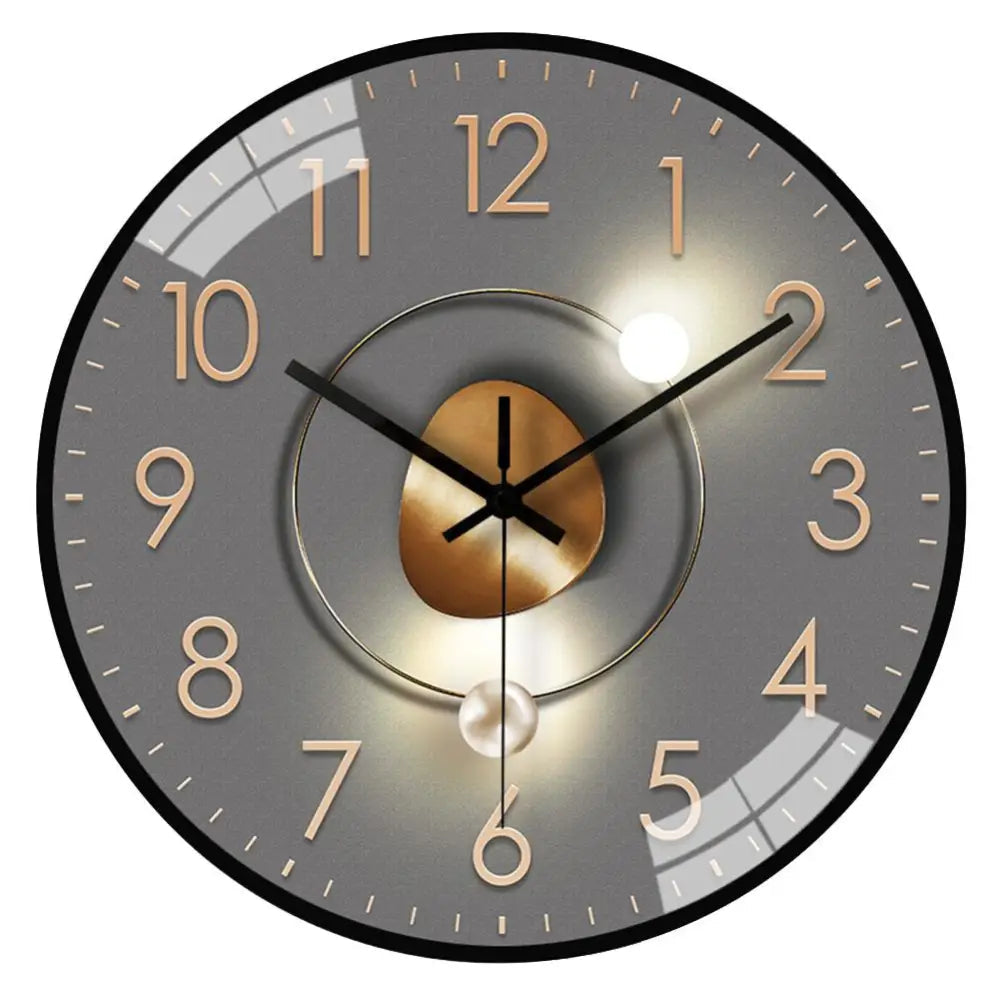 Light and Shadow Wall Clock - Modern Analog Design