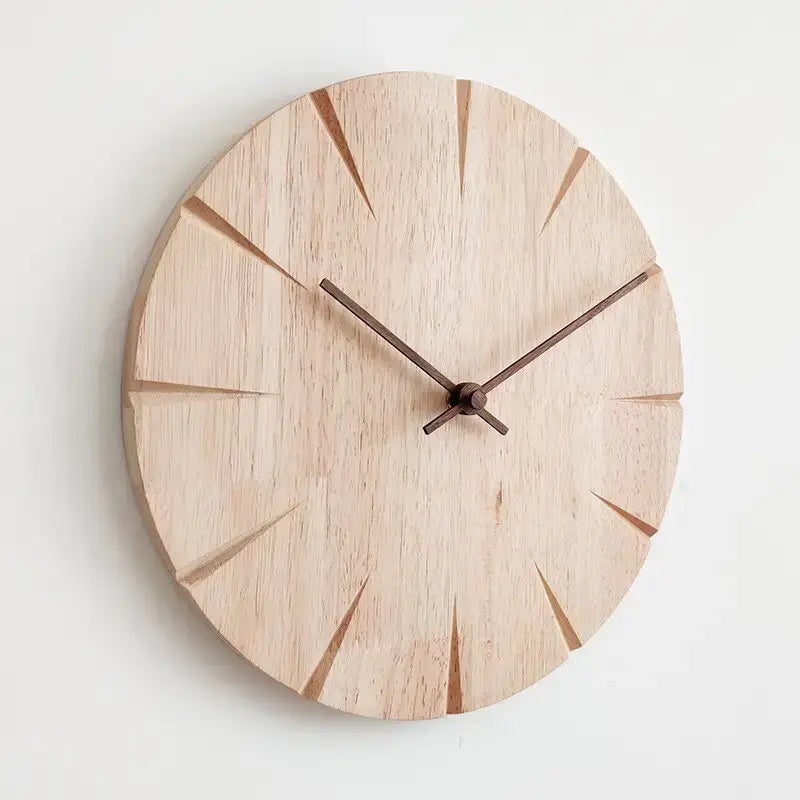 Light wood wall clock - wall clock