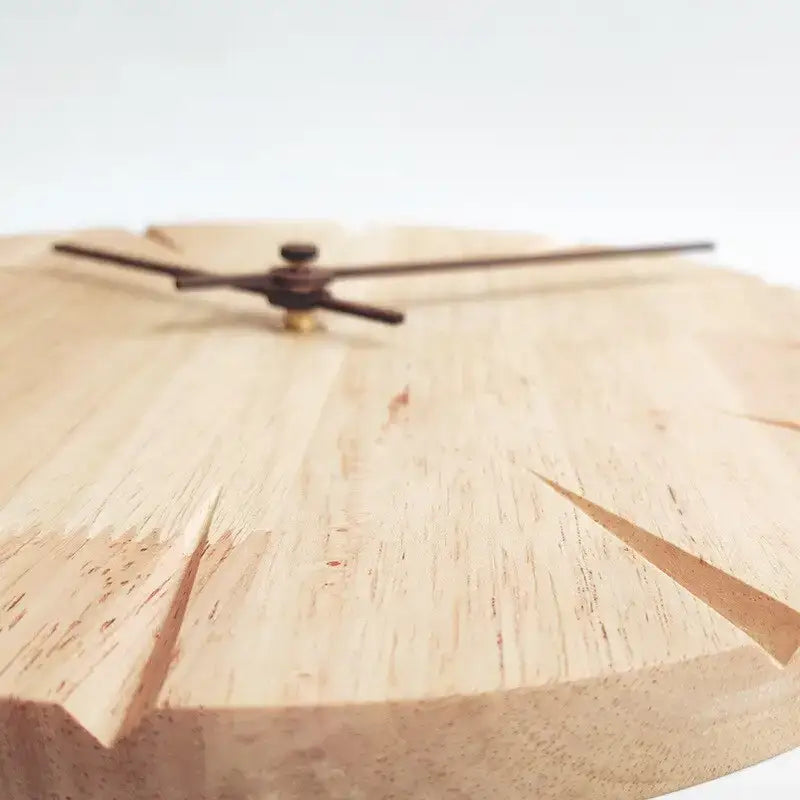 Light wood wall clock - wall clock
