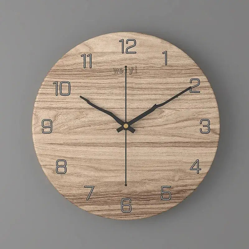Marble Effect Wall Clock - Modern Nordic Design