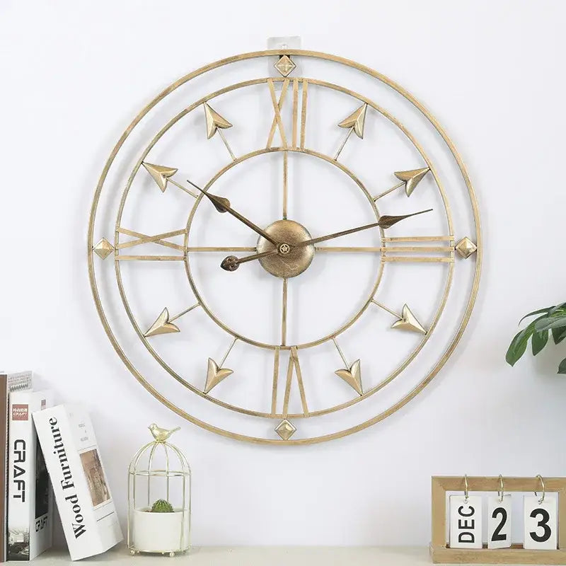 Metal Wall Clock - 60 cm Designer Timepiece