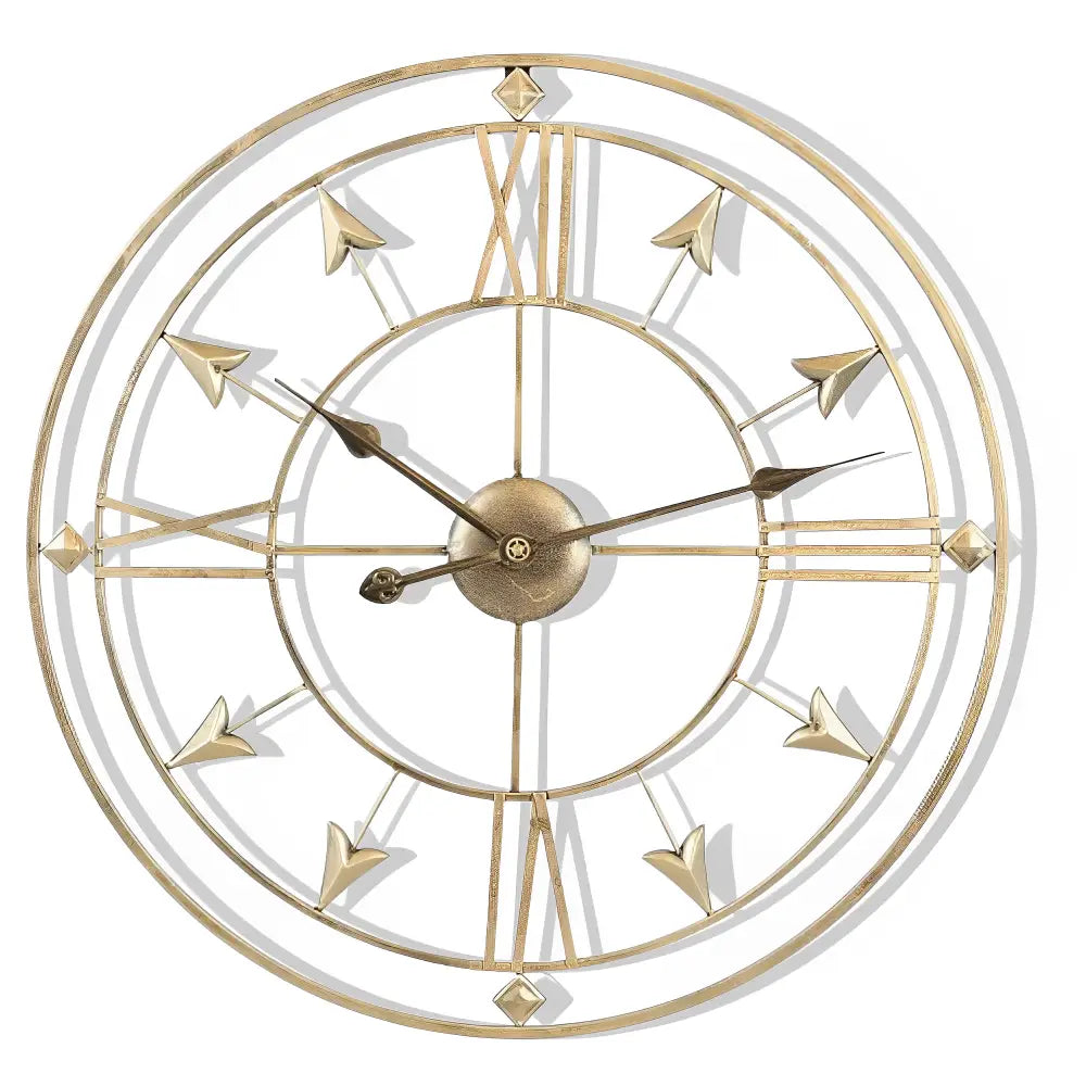 Metal Wall Clock - 60 cm Designer Timepiece
