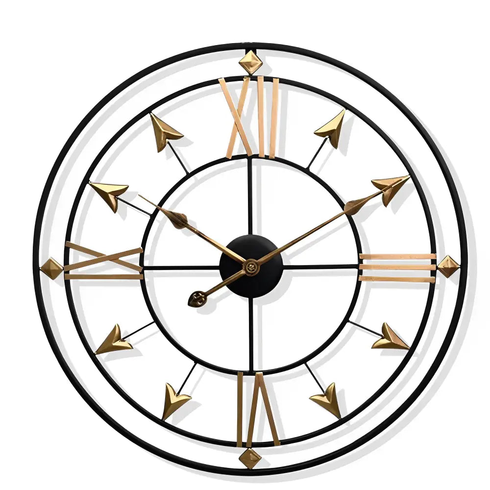 Metal Wall Clock - 60 cm Designer Timepiece