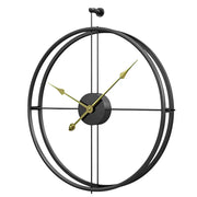 Minimalist Black Frame Clock Design - wall clock