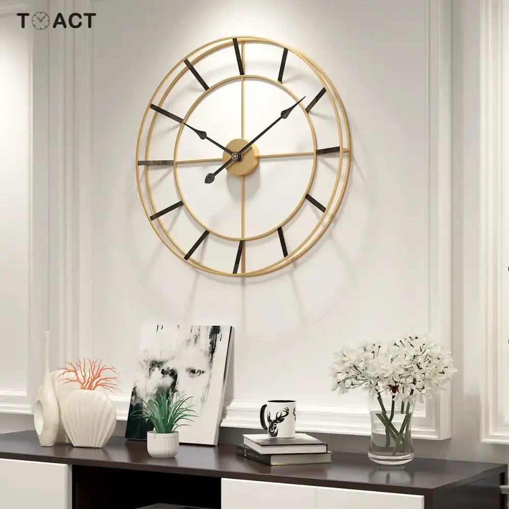 Minimalist Gold Wall Clock - wall clock