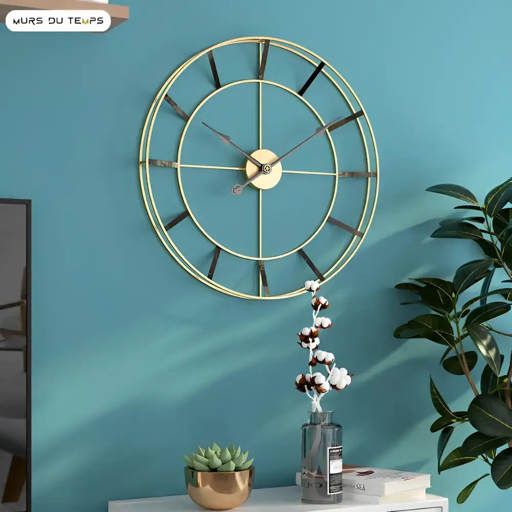Minimalist Gold Wall Clock - wall clock
