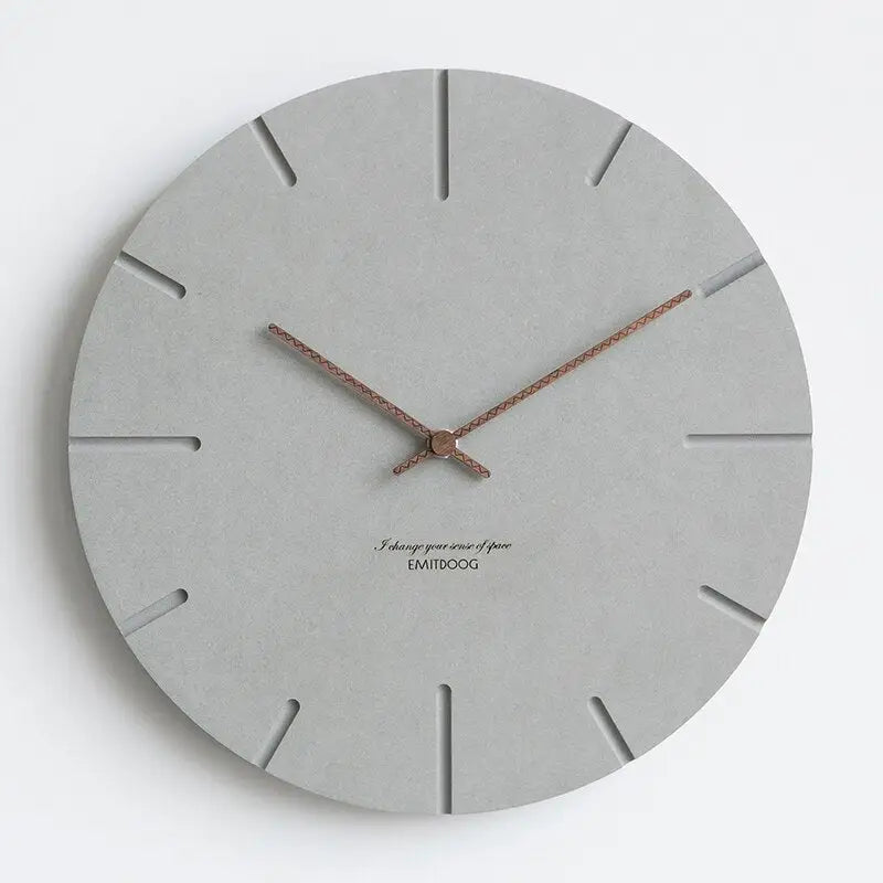Geometric Japanese-style wooden wall clock in Classic style
