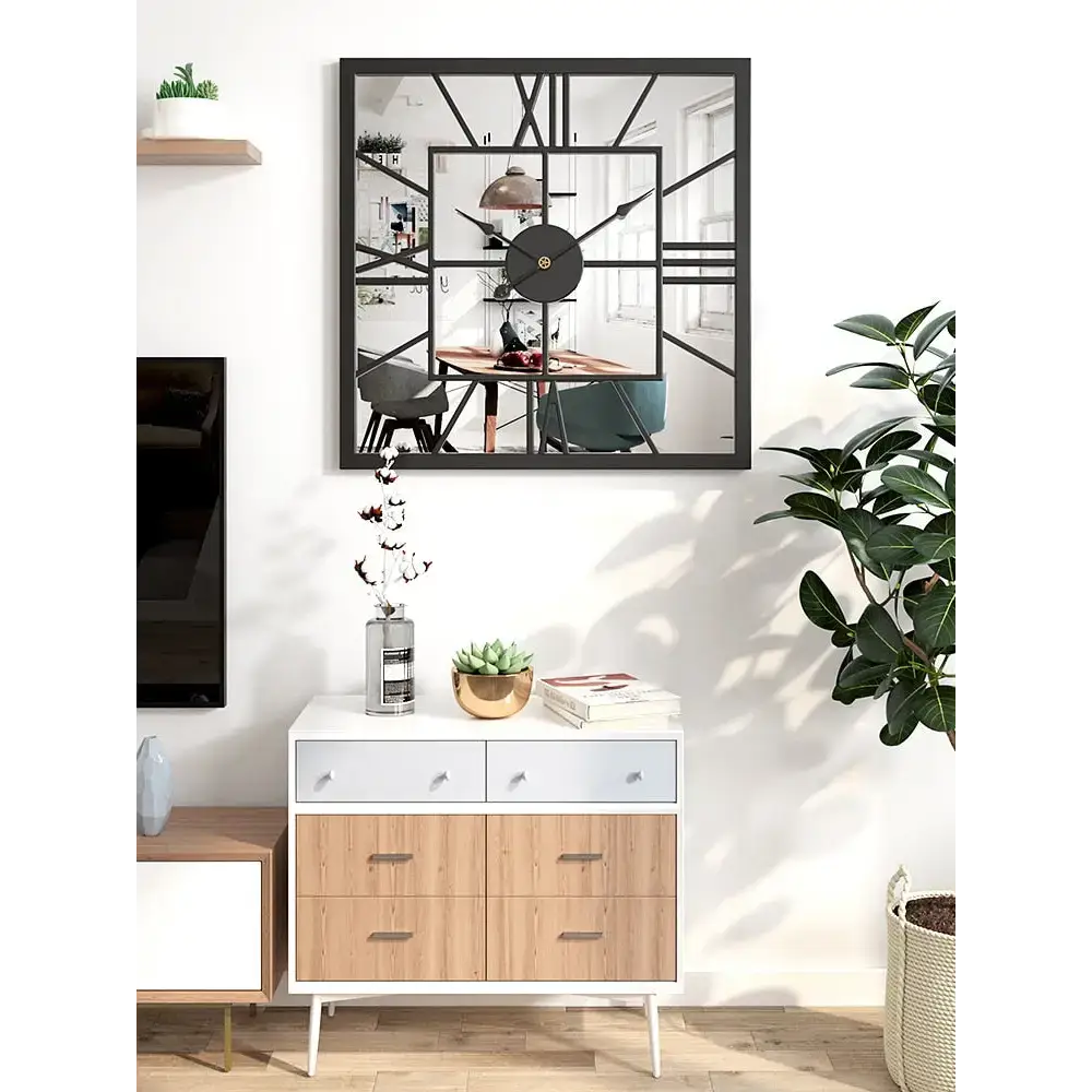 Mirror-edge wall clock - wall clock