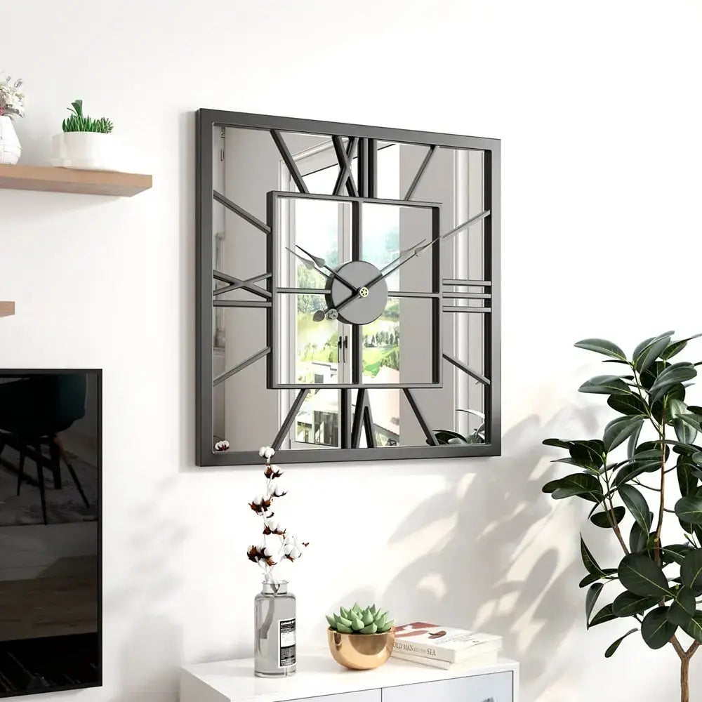 Mirror-edge wall clock - wall clock