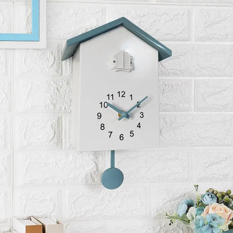 Modern Cuckoo Clock - Bleu & Blanc - Cuckoo Clock