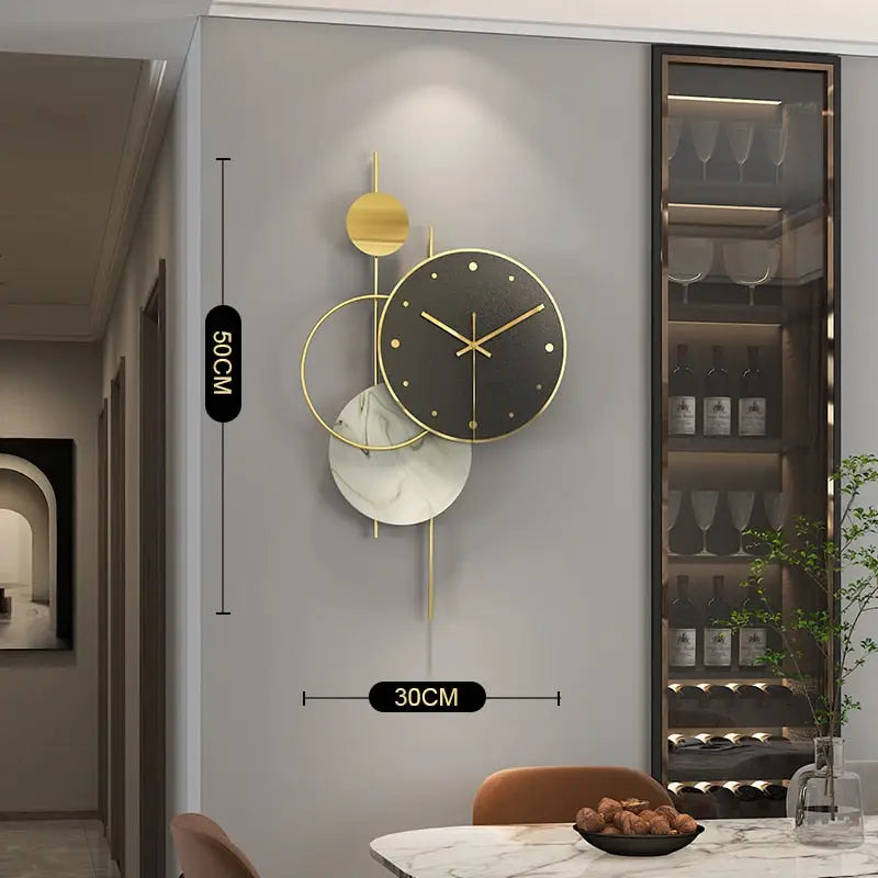 Modern Decorative Wall Clock - 50 x 30 cm - wall clock