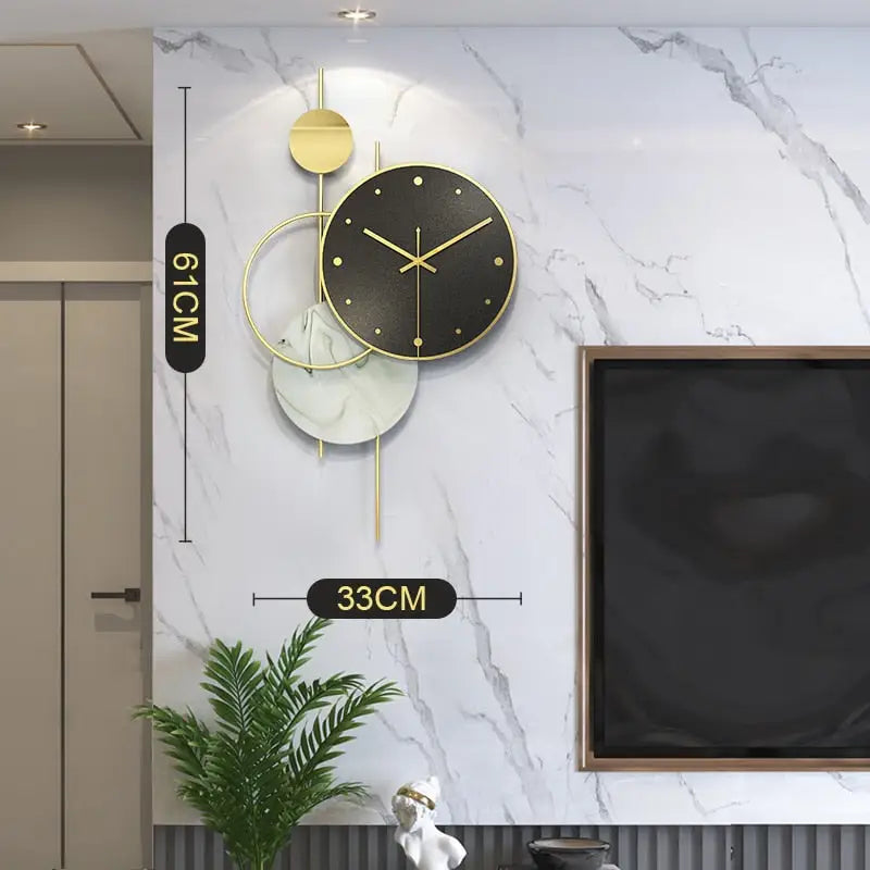 Modern Decorative Wall Clock - 61 x 33 cm - wall clock