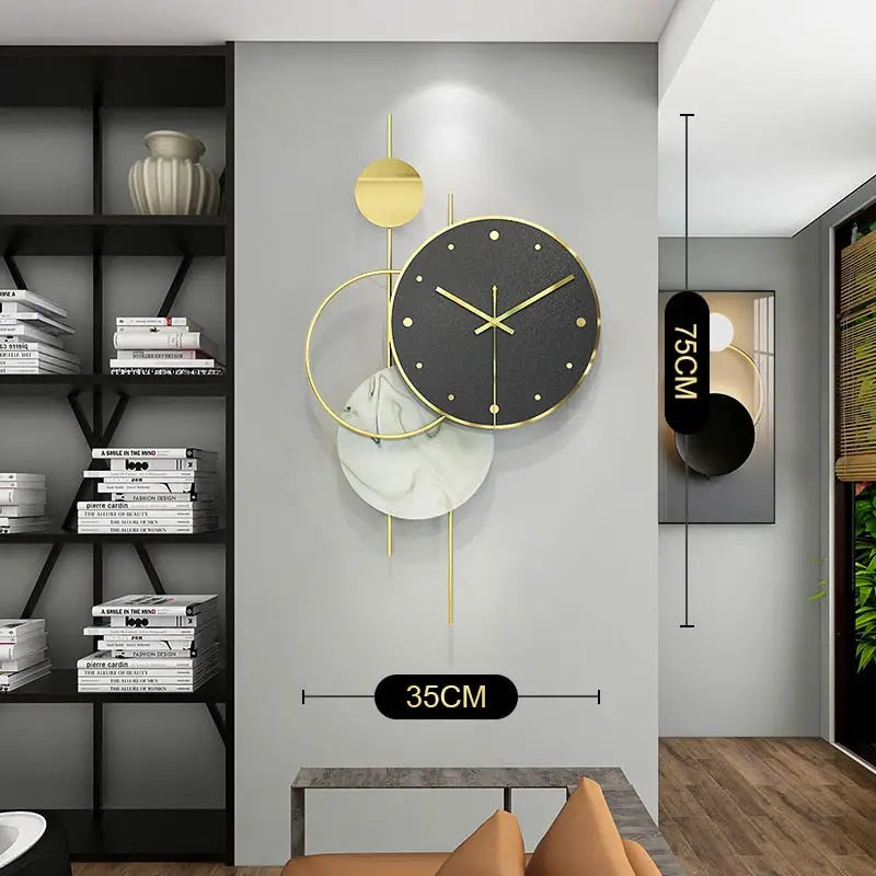 Modern Decorative Wall Clock - 75 x 35 cm - wall clock