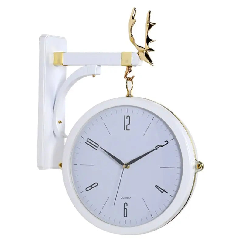 Modern Double-Sided Wall Clock - Silent Quartz, Acrylic Body
