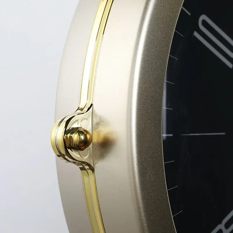 Side profile of 30 mm thick double-sided wall clock showing depth
