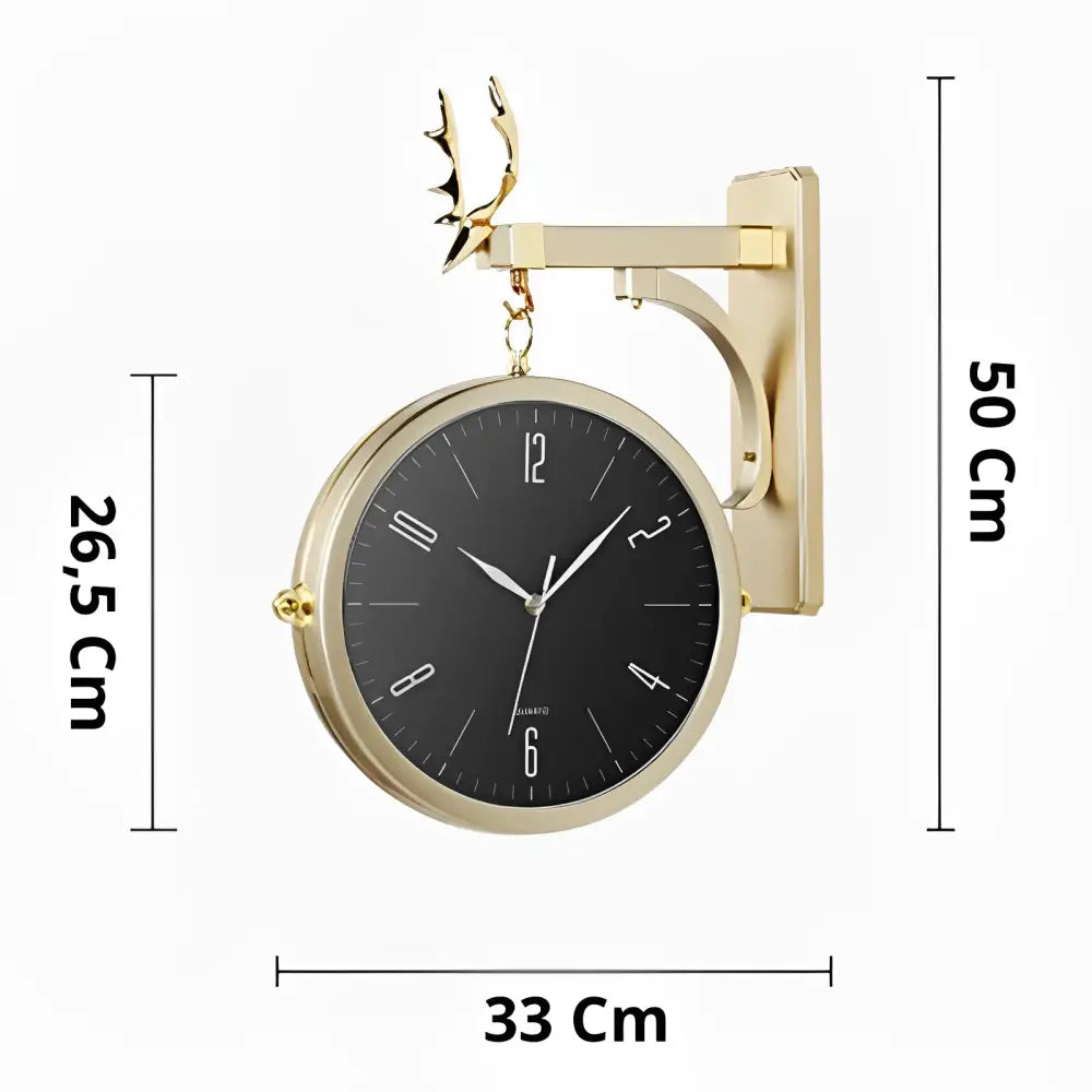 Modern Double-Sided Wall Clock - Silent Quartz, Acrylic Body
