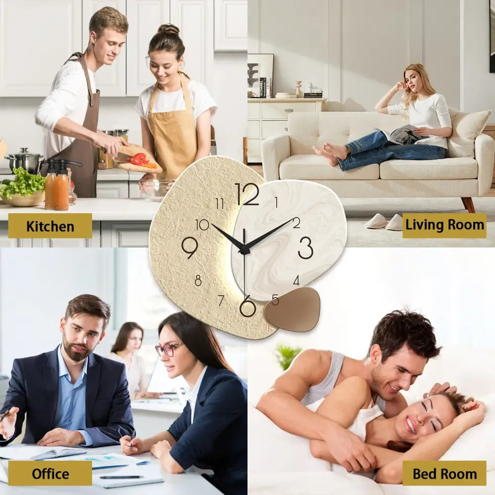 Modern Geometric Wall Clock