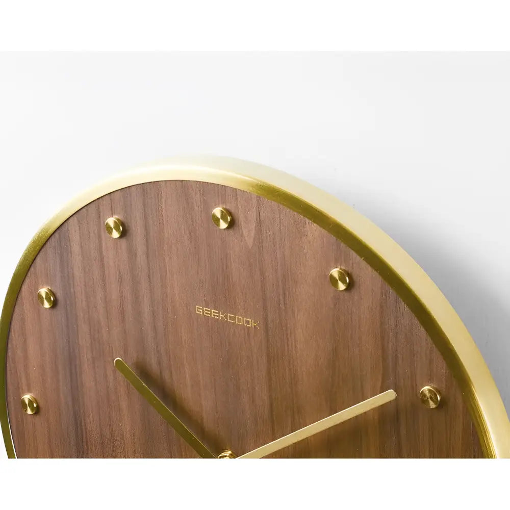 Modern Pendulum Wall Clock - Japanese-Style Bamboo Wood, 12 in